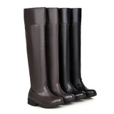 Stretch Over The Knee Boots Women's Thick Heel Long Boots - Dazpy