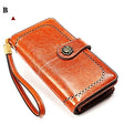 Ladies Wallet Long Cowhide Soft Leather - Dazpy