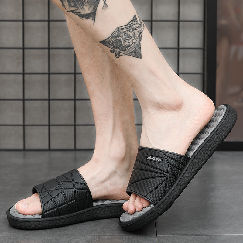 Cross-Border Plus Size 2020 Summer New Men's Home Slippers Indoor And Outdoor Slippers Fashion Trend Home Slippers - Dazpy