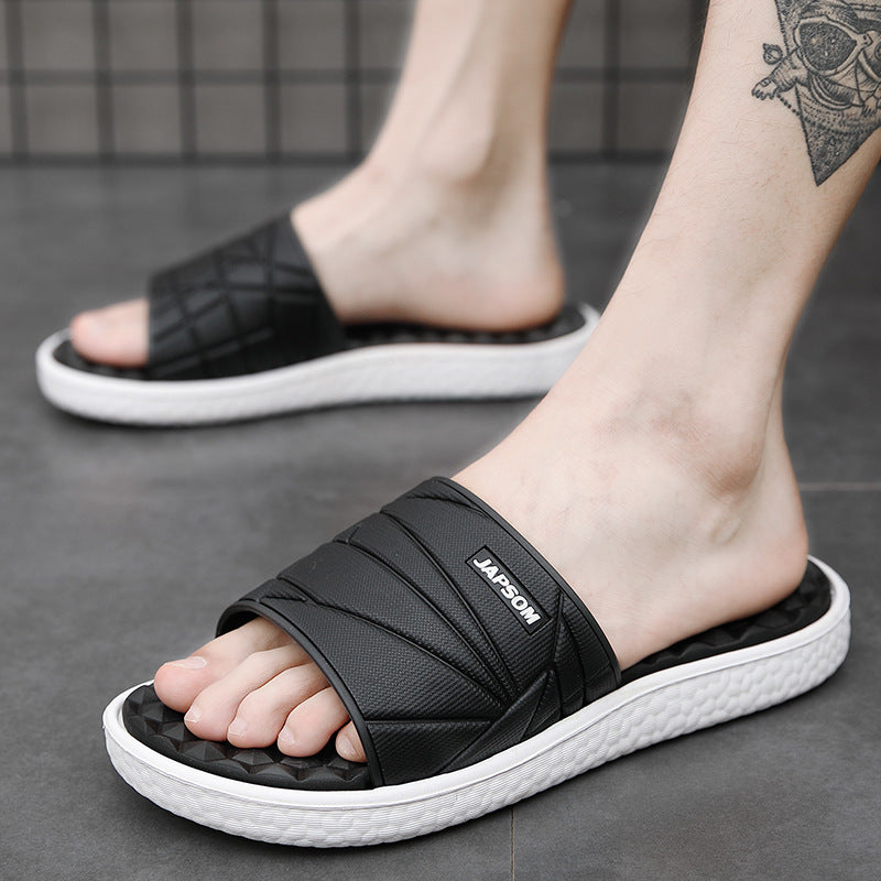 Cross-Border Plus Size 2020 Summer New Men's Home Slippers Indoor And Outdoor Slippers Fashion Trend Home Slippers - Dazpy