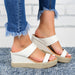 Wedge Heel Casual Sandals Hollow Platform Slippers - Dazpy