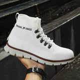 Middle Cut Light and Breathable Fashion British Style Casual Men's Shoes - Dazpy