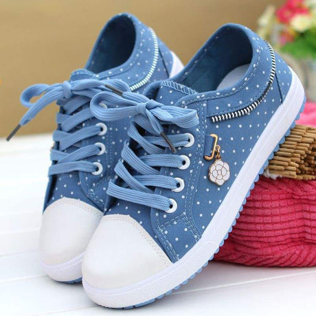 Flat Denim Shoes Casual Sports Board Shoes - Dazpy