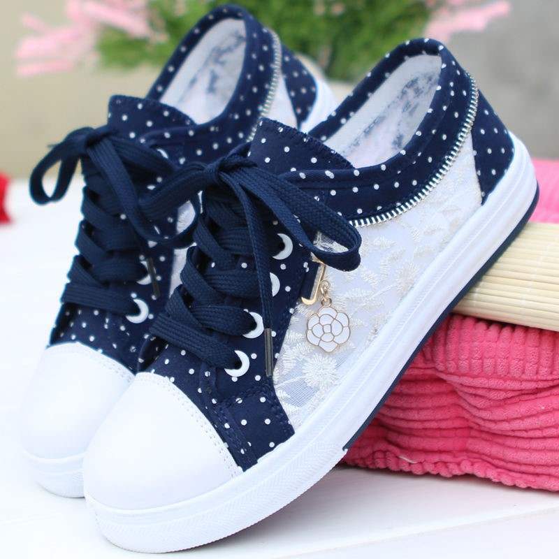 Flat Denim Shoes Casual Sports Board Shoes - Dazpy