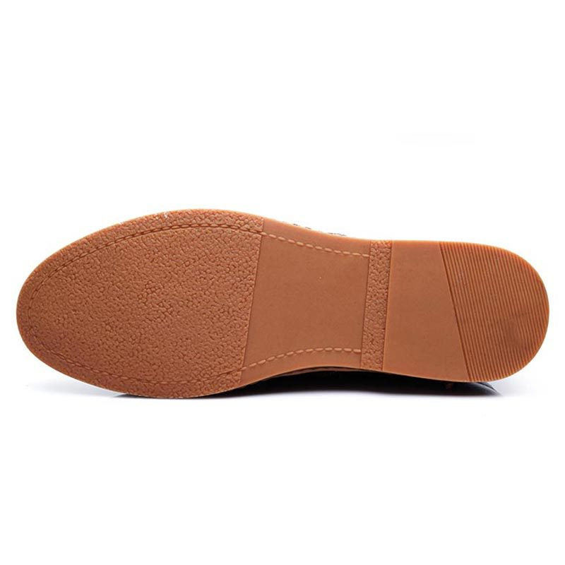 Men's Casual Leather Shoes Business Soft Sole Round Toe - Dazpy