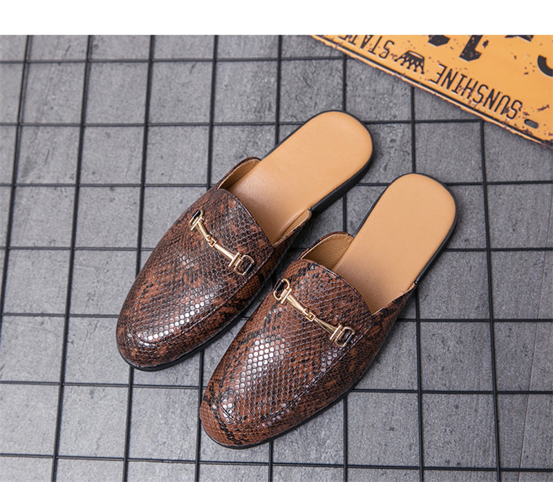 Men's Half Slippers With One Foot - Dazpy