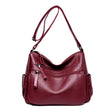 Middle-aged And Elderly Women's Bag Soft Leather Fashion Portable Mother Bag - Dazpy