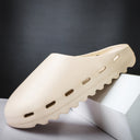 Couple Shoes New Men's Solid Color Baotou Slippers One-Piece Beach Sandals Indoor Trendy Men's Shoes