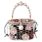 Pearl flower handbag - Dazpy