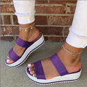 Summer Sandals Women's Fashion Thick Soled Sponge Cake Large Size Slippers