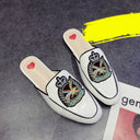 Half Slippers Women's Outer Wear Sandals Toe Caps Flat Bottom Lazy Mules