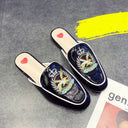 Half Slippers Women's Outer Wear Sandals Toe Caps Flat Bottom Lazy Mules