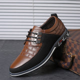 One-Step Or Lace-Up British Men's Shoes Without Laces - Dazpy