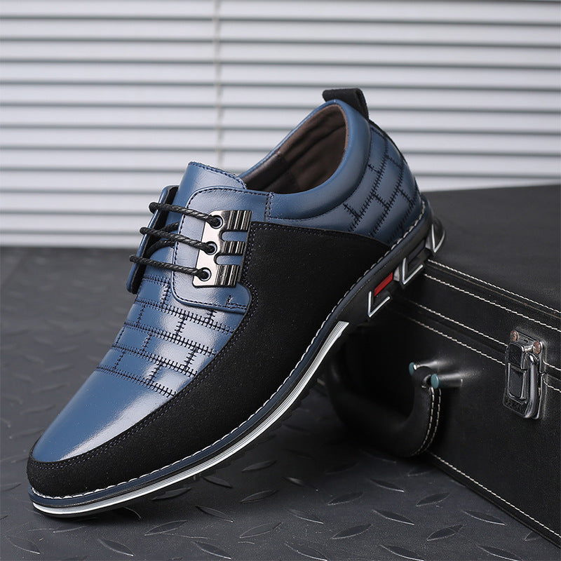 One-Step Or Lace-Up British Men's Shoes Without Laces - Dazpy