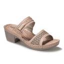 Large Size Slope With Solid Color European And American Style Hollow Thick Heel Flat Slippers Women