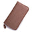 Large Capacity Women's Long Zipper Organ Card Holder With Multiple Card Slots