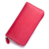 Large Capacity Women's Long Zipper Organ Card Holder With Multiple Card Slots - Dazpy