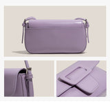 Polly Bag Female Solid Color Underarm Bag Retro Single Shoulder Baguette - Dazpy