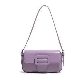 Polly Bag Female Solid Color Underarm Bag Retro Single Shoulder Baguette