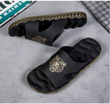 Net Celebrity Slippers Men's Deodorant Non-slip Sandals Wear Beach Fashion Personality Outside - Dazpy