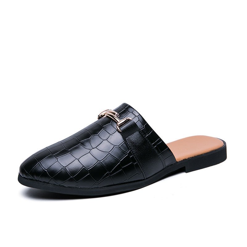 Men'S Slippers, Half-Up Shoes, Men'S Trend, Outer Wear, Half-Up Shoes, Men'S Shoes Without Heels - Dazpy