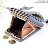 Folding PU Leather Female Coin Purse - Dazpy