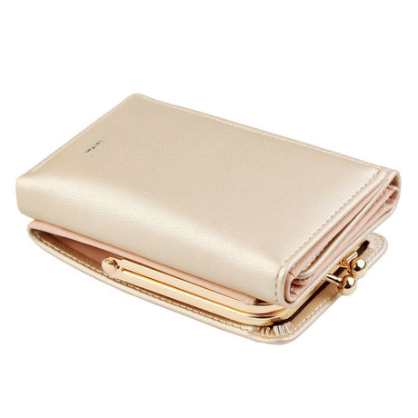 Folding PU Leather Female Coin Purse - Dazpy