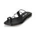 New Roman Cross Strap Flat Slippers - Dazpy