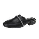 Baotou Sandals And Slippers, Mid-heeled, Semi-traveled, Summer New Casual, Semi-supported, Soft-soled Women's Shoes, Thick-heeled Shoes, Women