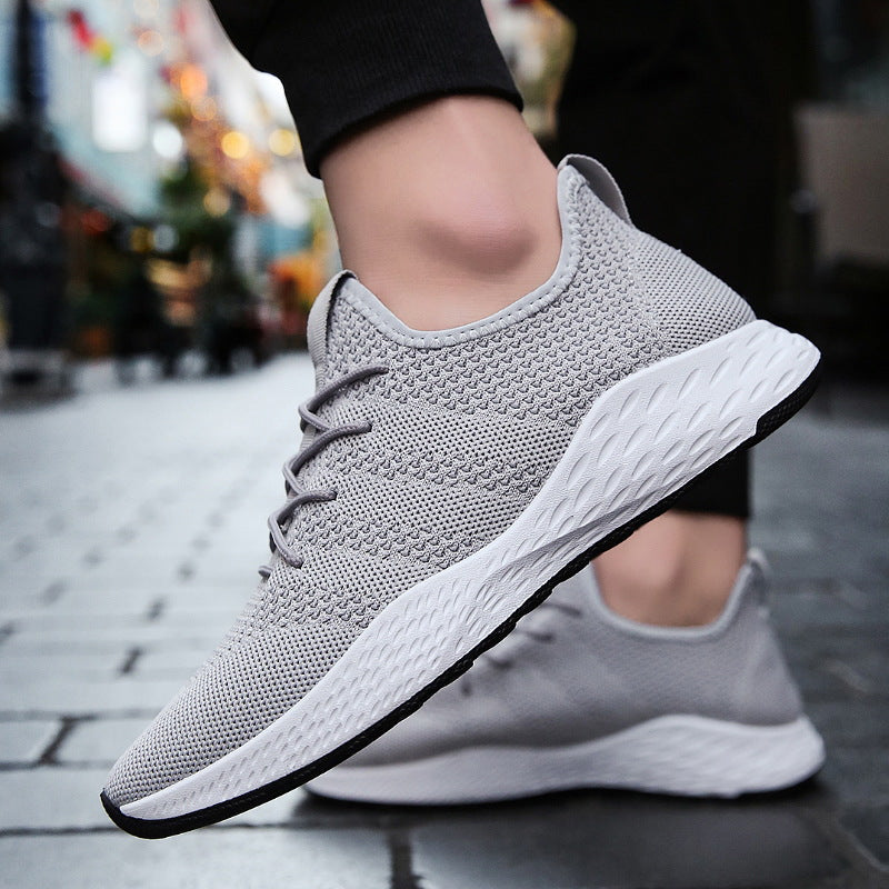 Spring And Summer Breathable Net Men'S Shoes Casual Shoes Korean Youth Students - Dazpy