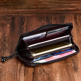 Long Ladies Retro Wallet Female Hand Zipper Bag - Dazpy