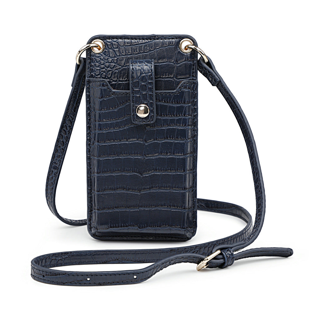 Solid Color One-shoulder Diagonal Mobile Phone Bag - Dazpy