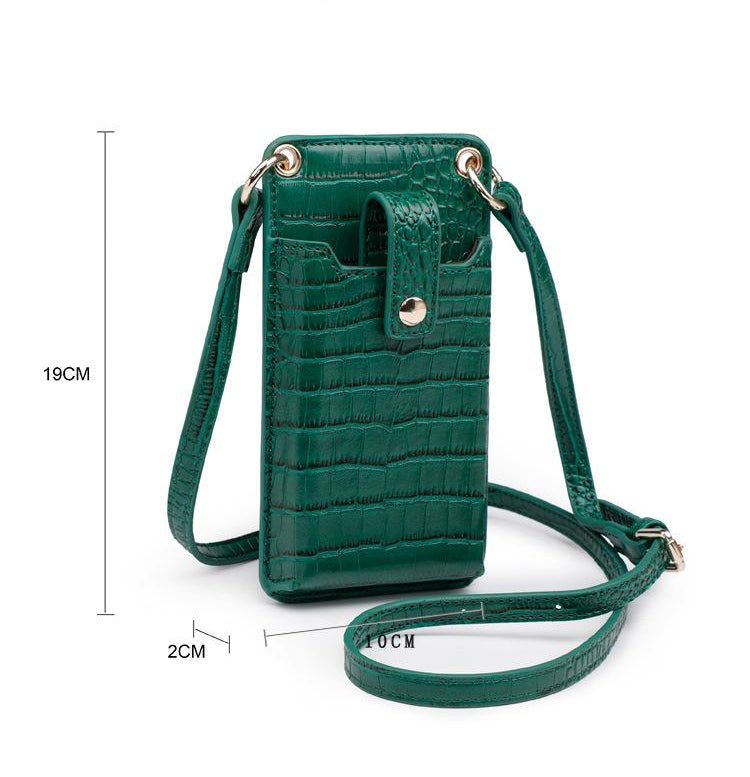 Solid Color One-shoulder Diagonal Mobile Phone Bag - Dazpy