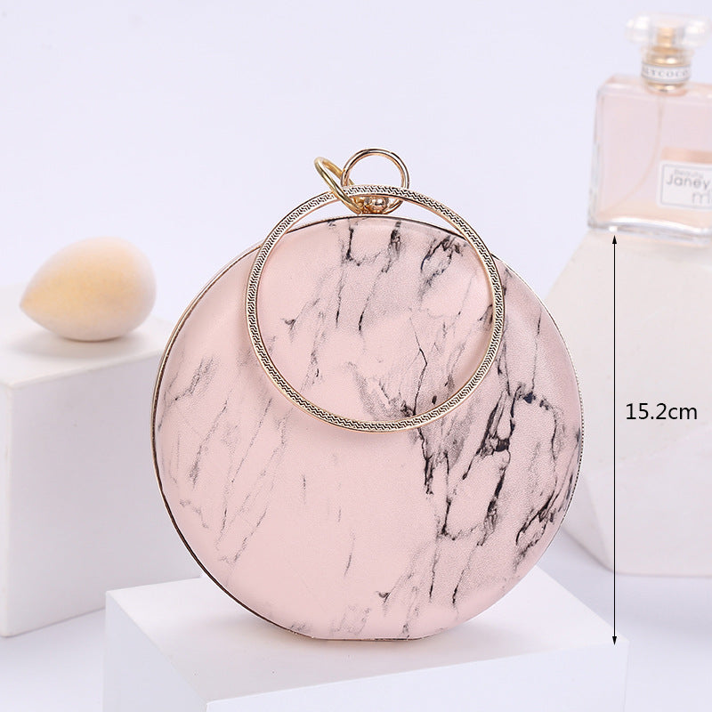 Marble Pattern Portable Cosmetic Bag - Dazpy