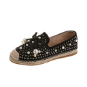 New Round-Toe Lace-Up Bow-Knot Flat Shoes