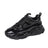 Round Toe Platform Lace-Up Patent Leather Women'S Shoes