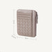 Ladies Card Holder Leather Ultra-Thin Woven Business Card Holder Card Holder - Dazpy