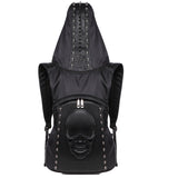 Hooded Skull Hat Backpack Europe And America Halloween Steampunk Rivet Hat Backpack - Dazpy