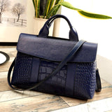 Leather  Pattern Handbag Large Capacity Ladies Bag New European And American Fashion All-match Messenger Shoulder Bag - Dazpy