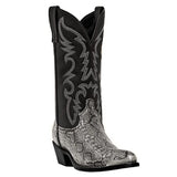 High-Heeled Iron Head Western Cowboy Boots Couples 38-48 Printed Snake Print - Dazpy