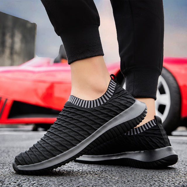 Men's Shoes Mesh Fly Woven Sports Casual Running Shoes - Dazpy