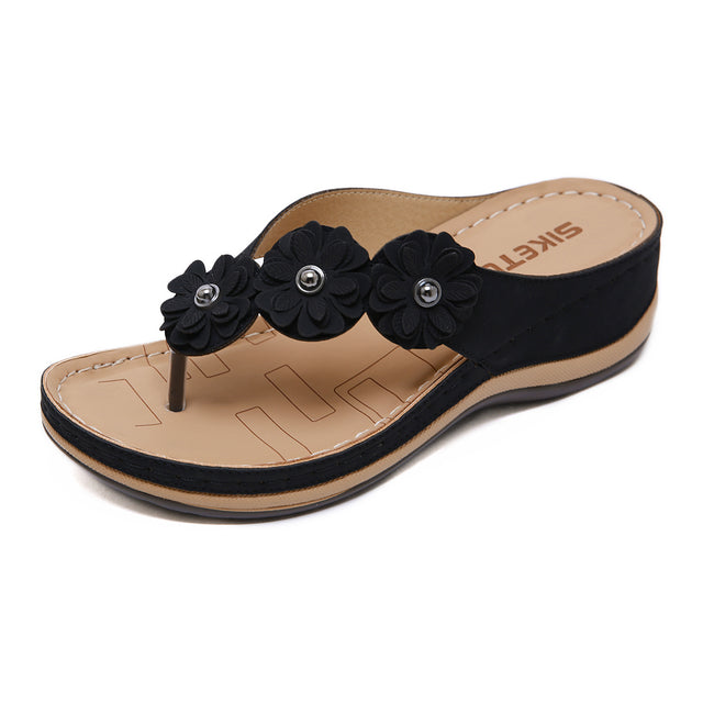 Sandals Women'S Car Line Leisure Vacation Beach Seaside Slope - Dazpy