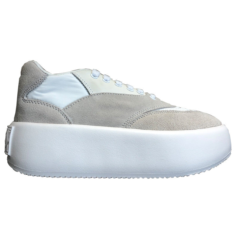 Casual Board Shoes, Muffin, Thick Soled Small White Shoes, Women'S Heightening Dwarf, Street Gump Sports Bread Shoes - Dazpy