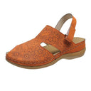 Flower Fish Mouth Sandals Hollow Wedge Heel