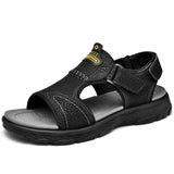 Cowhide Plus Size Outdoor Sports Men's Sandals - Dazpy