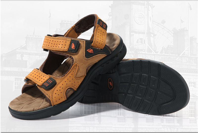 High-Quality Leather Sandals for Men - Perfect for Outdoor Leisure Activities - Dazpy