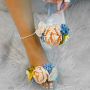 Flat Open-toed Sweet Floral Slippers