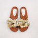 European And American Fashion Gold Chain Slippers - Dazpy