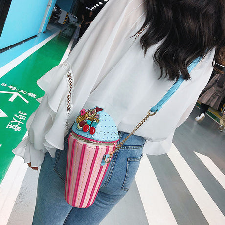 Fashion Personality Creative Ice Cream Chain Messenger Bag - Dazpy