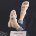 White Outdoor Flat Sandals Female Summer Platform Sports Sandals - Dazpy